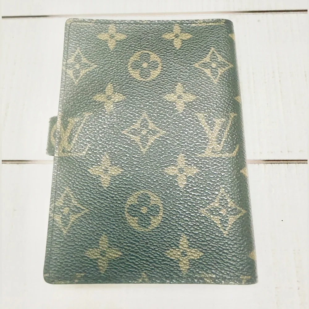 Louis Vuitton Monogram Agenda Planner PM w Gold Pen